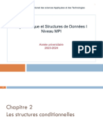 Chapitre 2 Les Strucutures Conditionnelles - 23-24