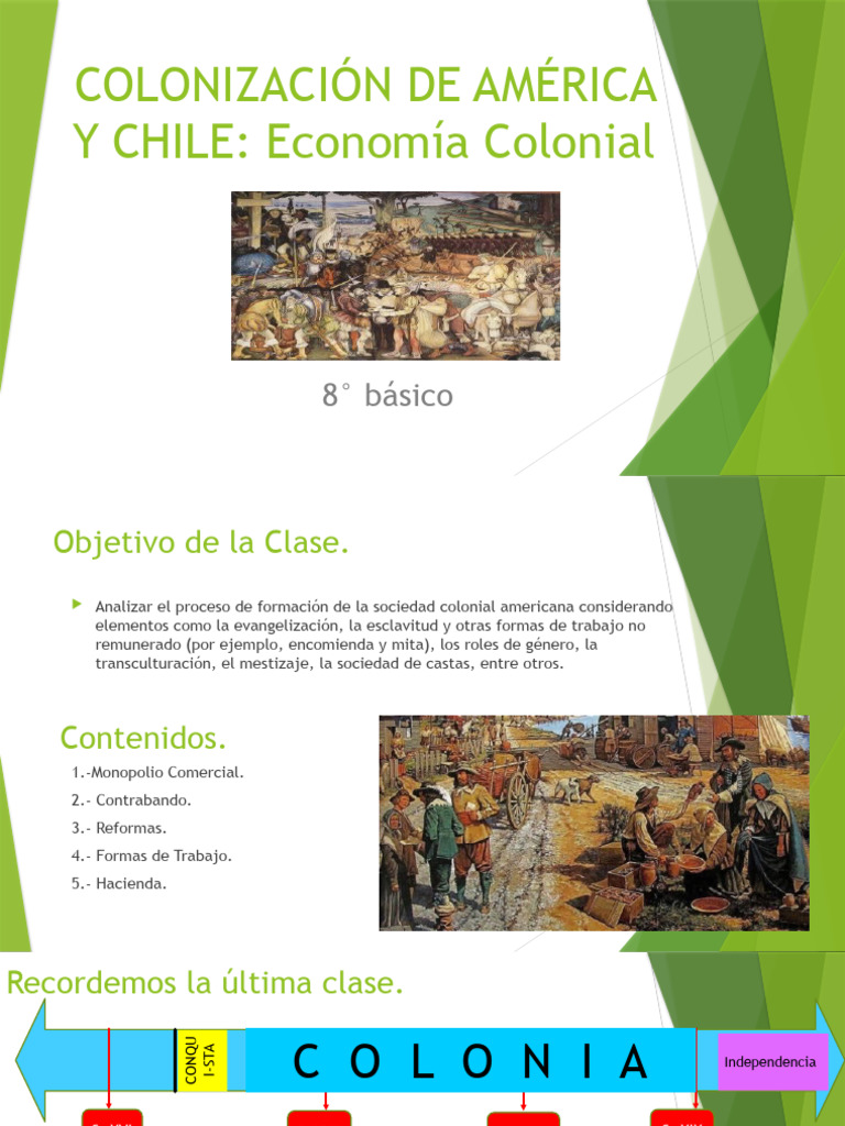 Economía Colonial 8° Jueves 23-06 | PDF | Comercio | Chile