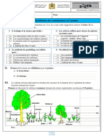 Devoir N1 Semestre 1 SVT Tronc Commun Sciences Word Modele - 1