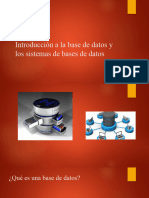 Introducción A La Base de Datos