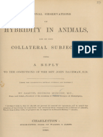 Additional Observations On Hybridity in Animals and On Some Collateral Subjects - Samuel George Morton