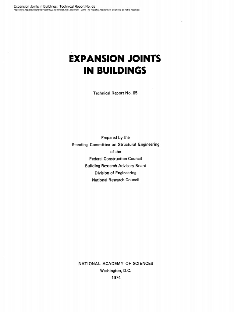 Expansion Joints in Buildings PDF