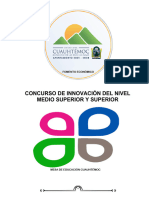 Convocatoria INNOVACIÓN Media Superior y Superior 2023