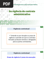 Vigência Do Contrato Administrativo - ENAP