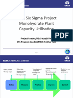 LSS BB Project - Monohydrate Plant Capacity Utilization