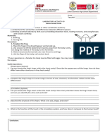 LABORATORY ACT - Frog Dissection Observation Paper