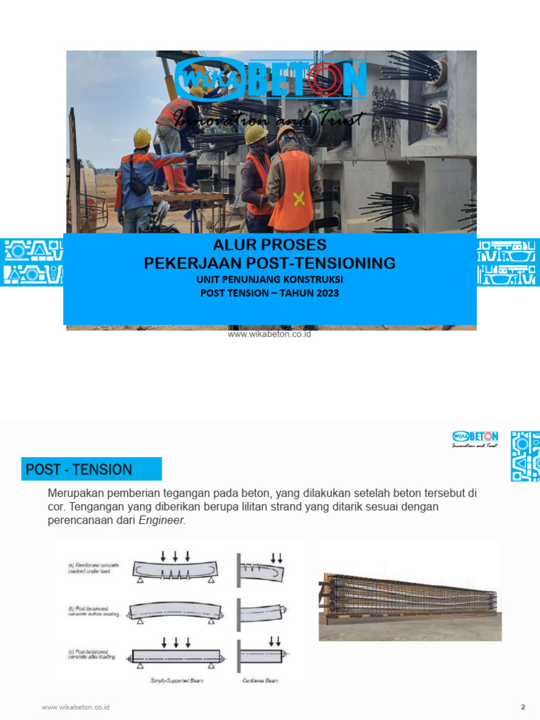 Proses dan Aturan Post-Tensioning 2023 | PDF