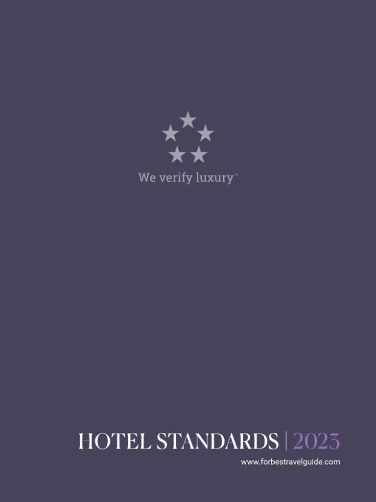 Forbes Hotel Standards 2023 Overview | PDF | Waiting Staff | Menu