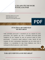 Formação Aos Técnicos de Justiça Da PGR