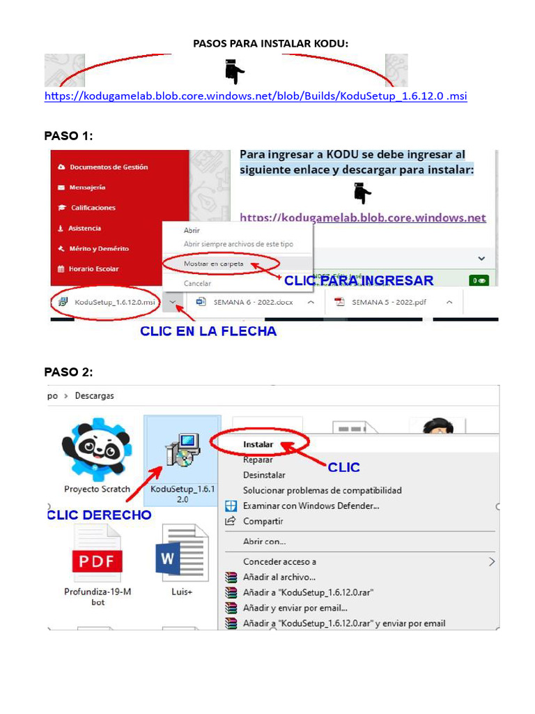 Pasos para Instalar Kodu | PDF