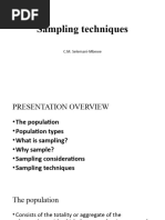 Lecture 9 Sampling Techniques Lecture