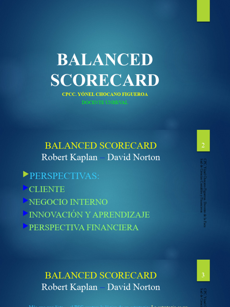 Perspectivas del Balanced Scorecard | PDF | Contabilidad | Economias