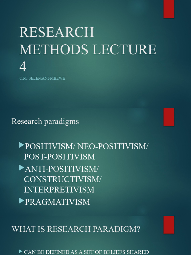 Constructivism vs. Interpretivism Explained | PDF | Qualitative ...