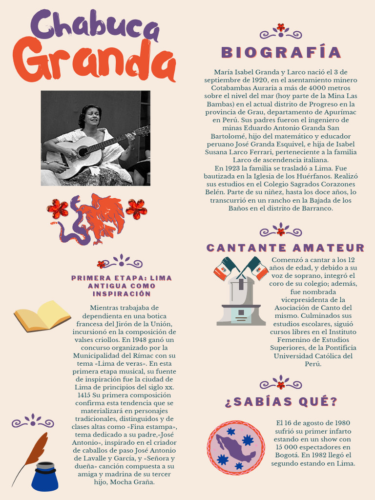 Chabuca Granda: Vida y Composiciones | PDF