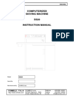 Computerized Skiving Machine SS20 Instruction Manual: Comelz - Italia