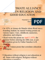 The Intimate Alliance Between Religion and Good Education