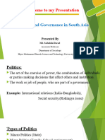 Politics and Governance in South Asia