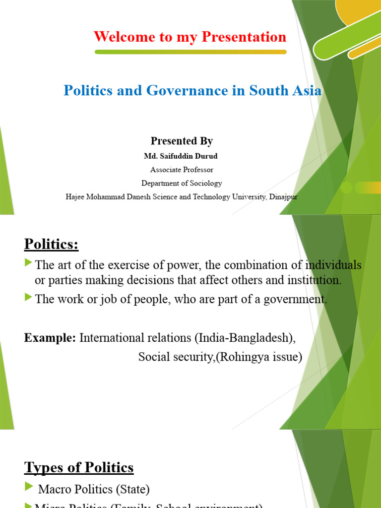 Politics and Governance in South Asia | PDF