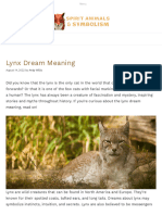 Lynx Dream Meaning - Helpful Explanation (2023)