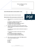 Diagnostic 6th SCIENCE