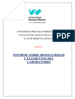 Informe Biologia Cel y Molec Practica Bioseguridad y Materiales de Laboratorio Grupo-1