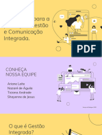 Orientação Para a Produção, Gestão e Comunicação Integrada.