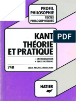Kant Theorie Et Pratique