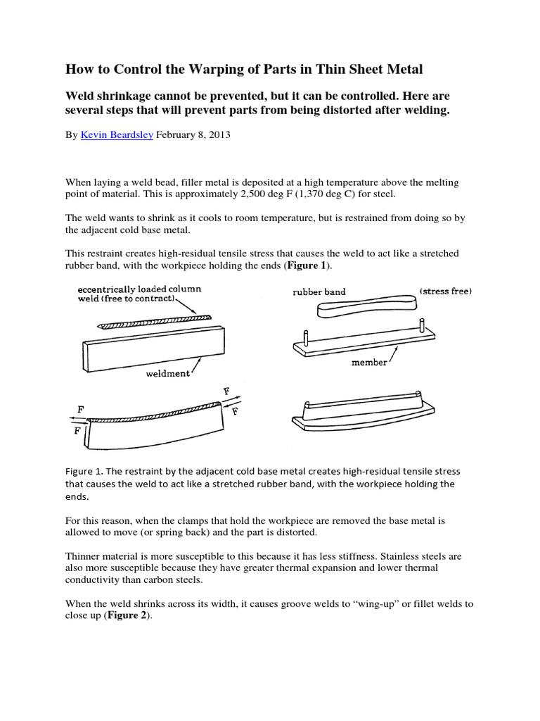 How To Control The Warping of Parts in Thin Sheet PDF Construction