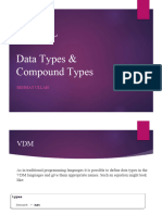 VDM-SL Data & Compund Type