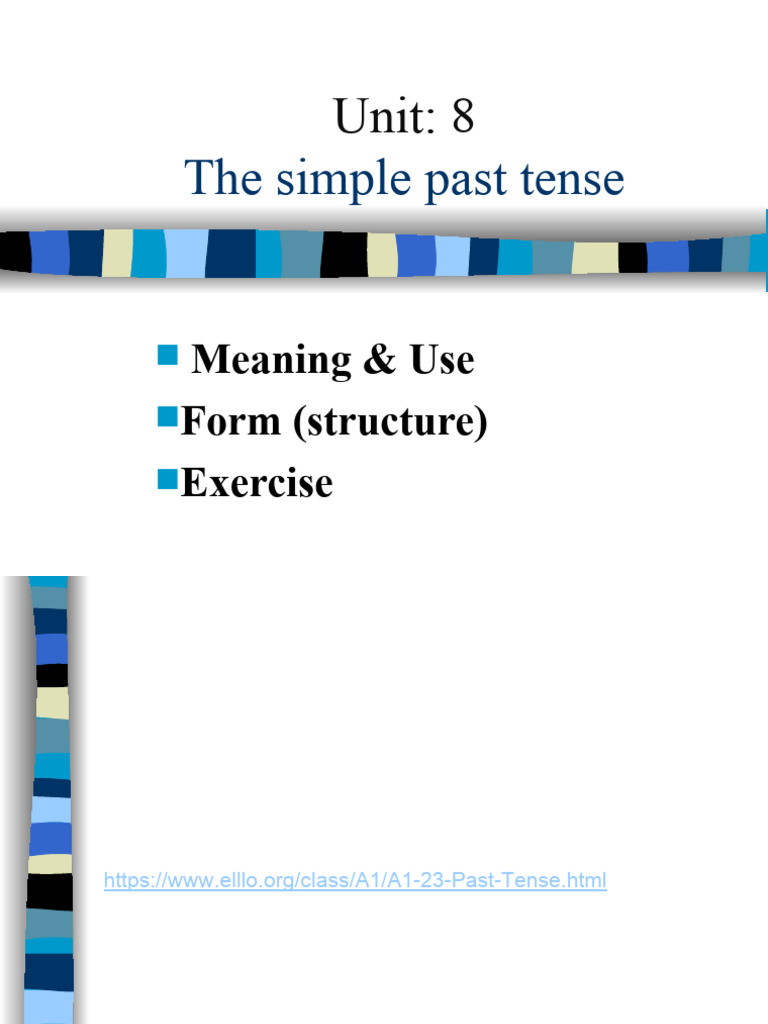 Understanding the Simple Past Tense | PDF | Verb | Grammatical Tense