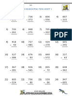 3 Digit Subtraction Regrouping Tens 1