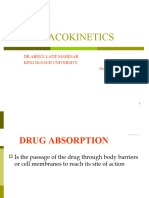 (Lec 6) Pharmacokinetics