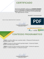 Introdução Ao Cadastro Nacional Da Agricultura Familiar (CAF) 2022 Turma 03-Emitir Certificado 35279