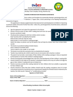 Reading Remediation Agreement - Parent 1