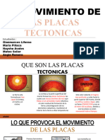 El Movimiento de Las Placas Téctonicas