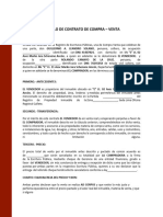 Modelo de Contrato de Compraventa