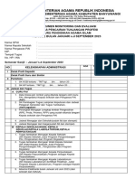 Checklist Monev TPG 2023