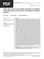 Curvilinear Job Insecurity Effects | PDF | Affect (Psychology