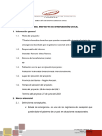 INFORME DE INTERVENCION SOCIAL DEL PROYECTO Ulloa