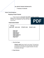 FINAL NSTP 2 Project Management Proposal Template