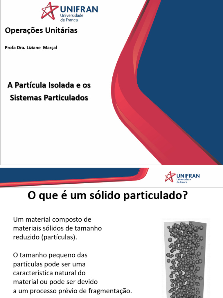 AULA 1 - Partícula e Sistemas Particulados | PDF | Sólido | Material ...