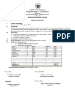 March Project Proposal For Improvement of Principals Office