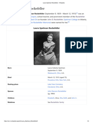 Elizabeth “Eliza” Davison Rockefeller (1813-1889) – Memorial Find a Grave