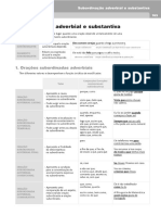 Subordinação Adverbial e Substantiva