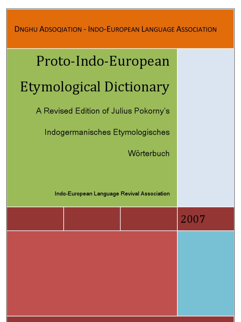 Pokorny In Do European Dictionary Aphrodite License