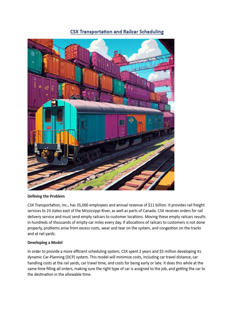 Inventory Case Study 1 Pdf Rail Transport Car