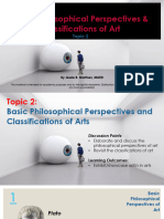 Topic 2 Basic Philosophical Perpspective and Categories of Art