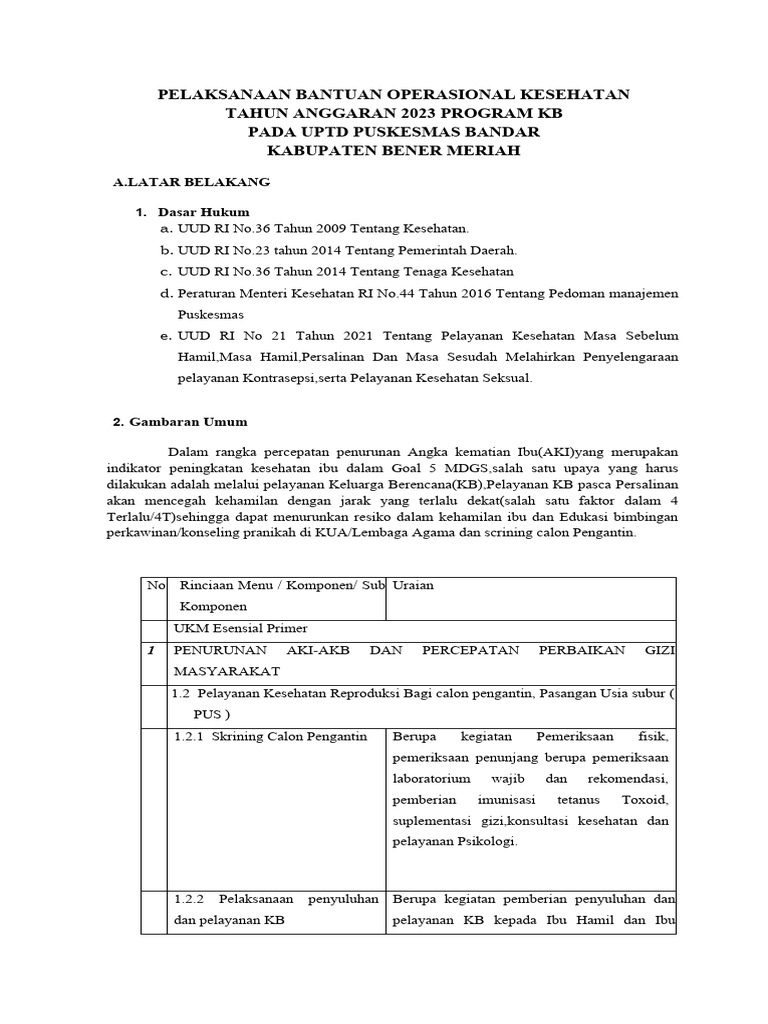 Contoh Kak Tor | PDF