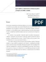 2018 Analisis Desde El Enfoque Cognitivo Conductual de La Violencia de Genero en Mujeres de Saltillo Coahuila