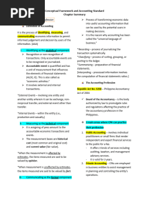 Cfas Chapters Summary
